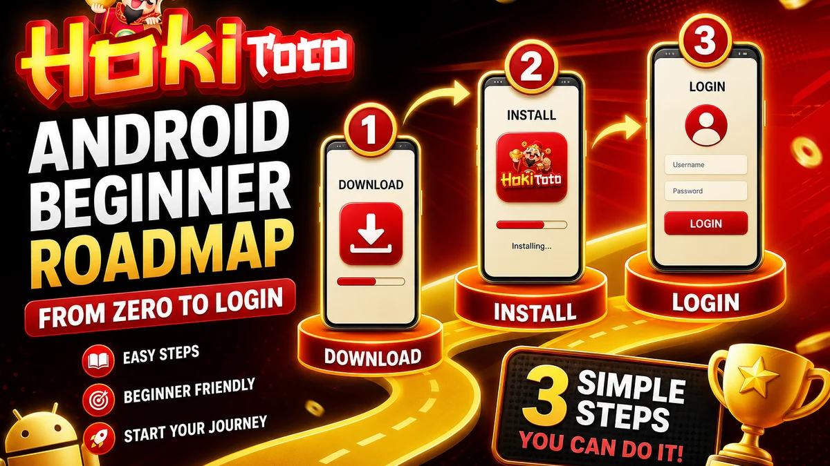Pemula Android: urutan aman HOKITOTO dari nol sampai login