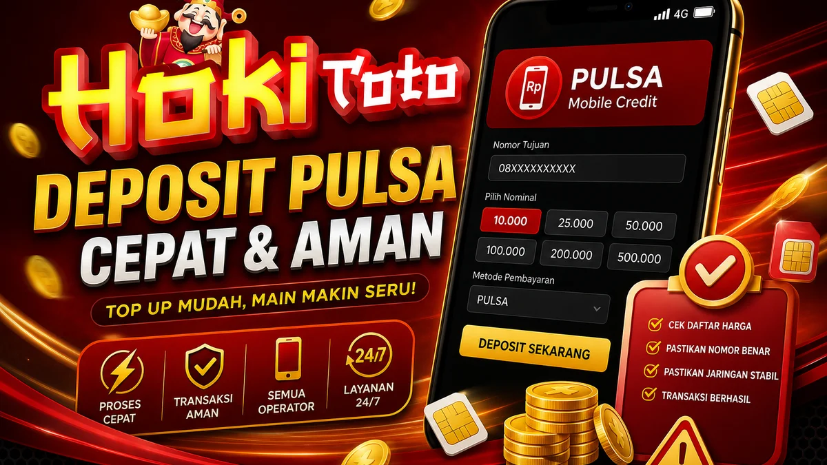 Catatan deposit pulsa di ekosistem HOKITOTO